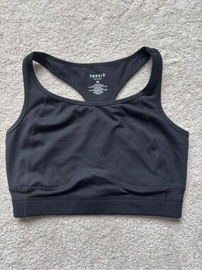 torrid Black Racerback Support Sports Bra Size 00